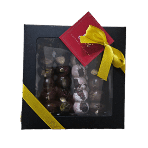 ŠOKOLĀDES GARDUMS AR SUKĀDĒM UN SĒKLĀM, 110 gr.