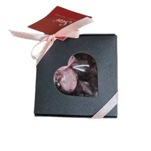 BALTĀS ŠOKOLĀDES MEDALJONI(ROZĀ)